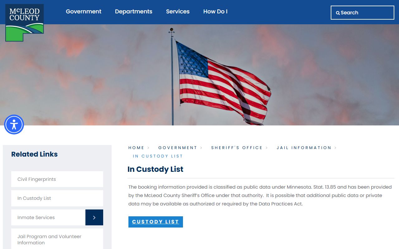 McLeod County busted mugshots in-custody list